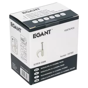 Skruvklammer 10-14Mm Vit 100 St