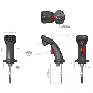 Handtak För Joystick 6 Mikrobrytare