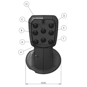 Handtak För Joystick 6 Mikrobrytare