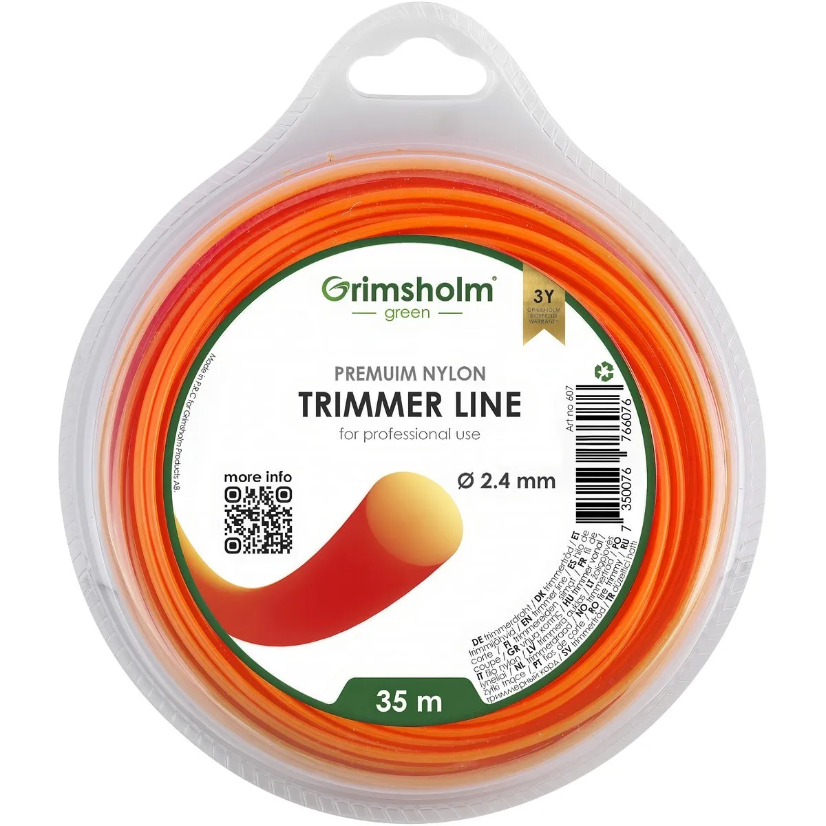 Trimmertråd 2,4Mm 35M Rund