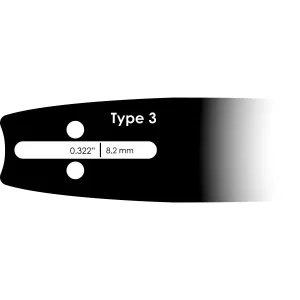 Motorsågssvärs 13" 0,325" 1,3Mm A095