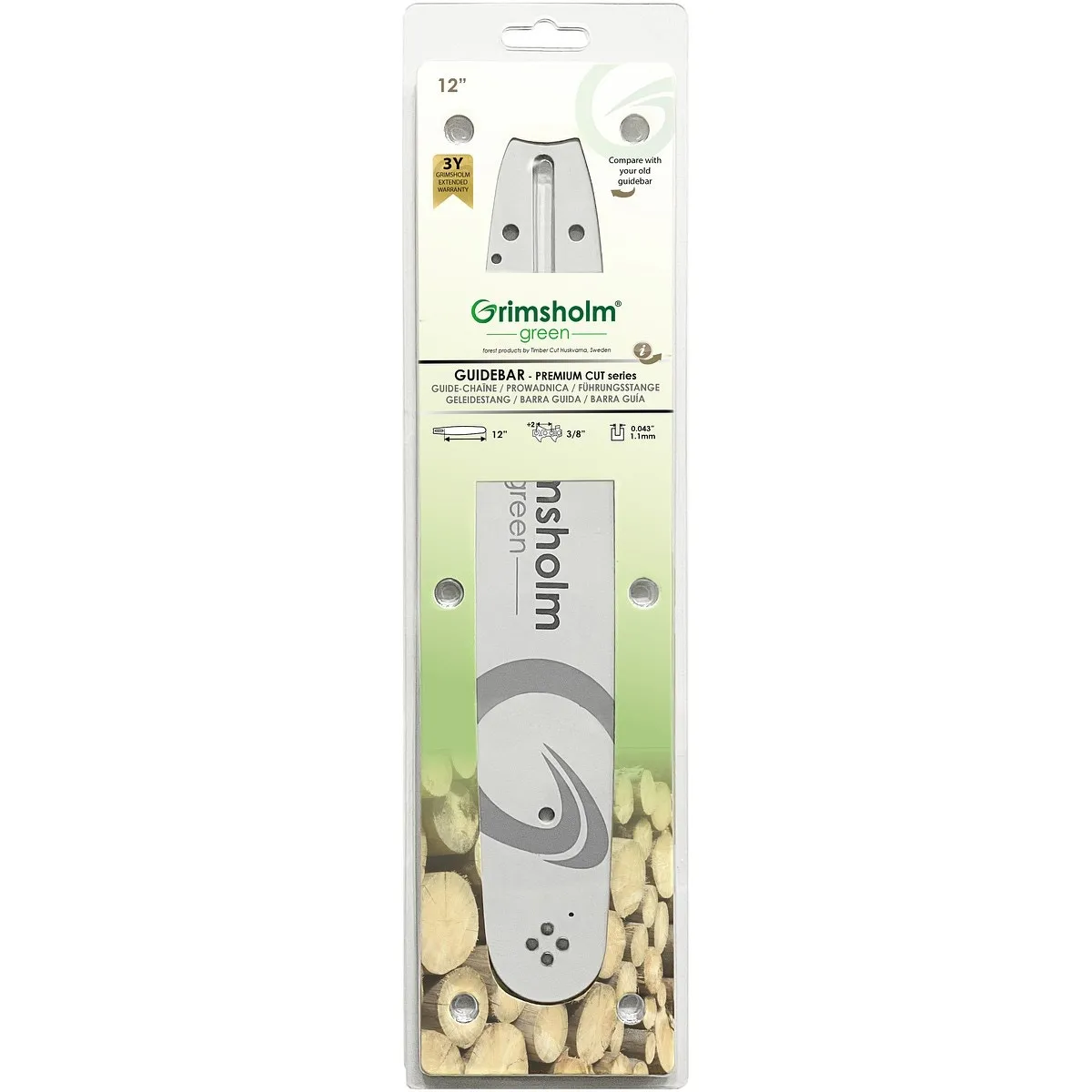 Motorsågssvärd 12" 3/8" 1,1Mm A041