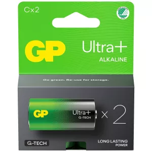 Batteri C/Lr14 Ultra+ Alkaline 2St G-Tech