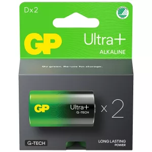 Batteri D/Lr20 Ultra+ Alkaline 2St G-Tech