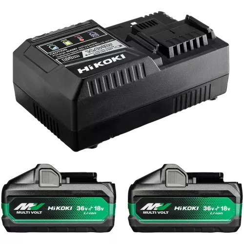 Batteripaket Kit 2X Bsl36B18X + Pikalaturi