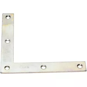 Vinkelbeslag Platt 100X100X15 Mm 10St Förzinkad