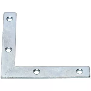 Vinkelbeslag Platt 75X75X12 Mm 50St Förzinkad