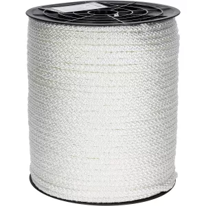 Rep Fläta Polyester 8Mm Vit 260M