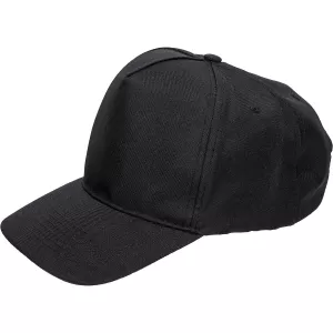 Baseball Cap Five Panel Recycled One Size Svart