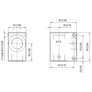 Block För Patronventil 2/2 3/4 350Bar 017-E Stål