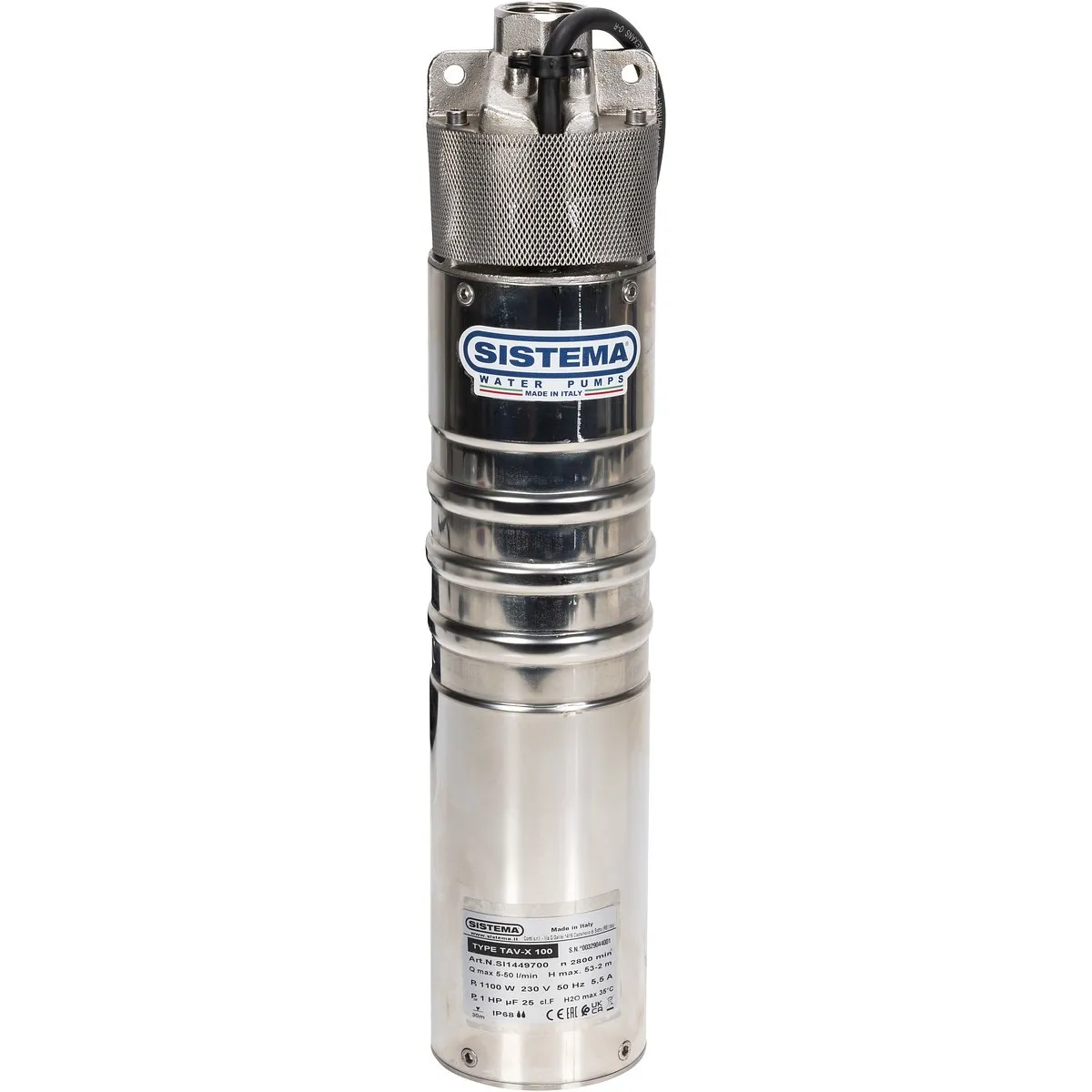 Djupbrunnspump Tav-X100  1100W / 230V