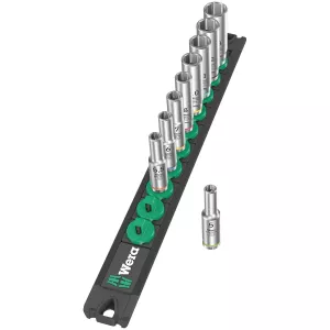 Hylssats 1/4" 9 Delar Lång Zyklop