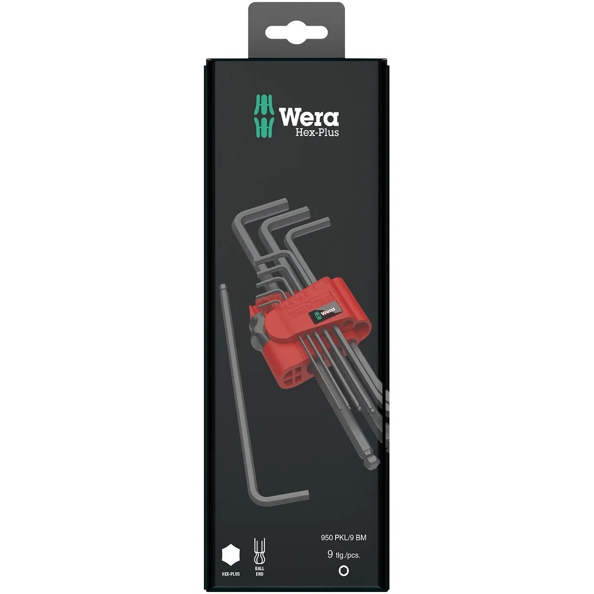 L-Nyckelsats 9 Delar 1,5-10Mm Hex-Plus