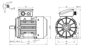 Elmotor 400V 0,75Kw 1430Rpm B35