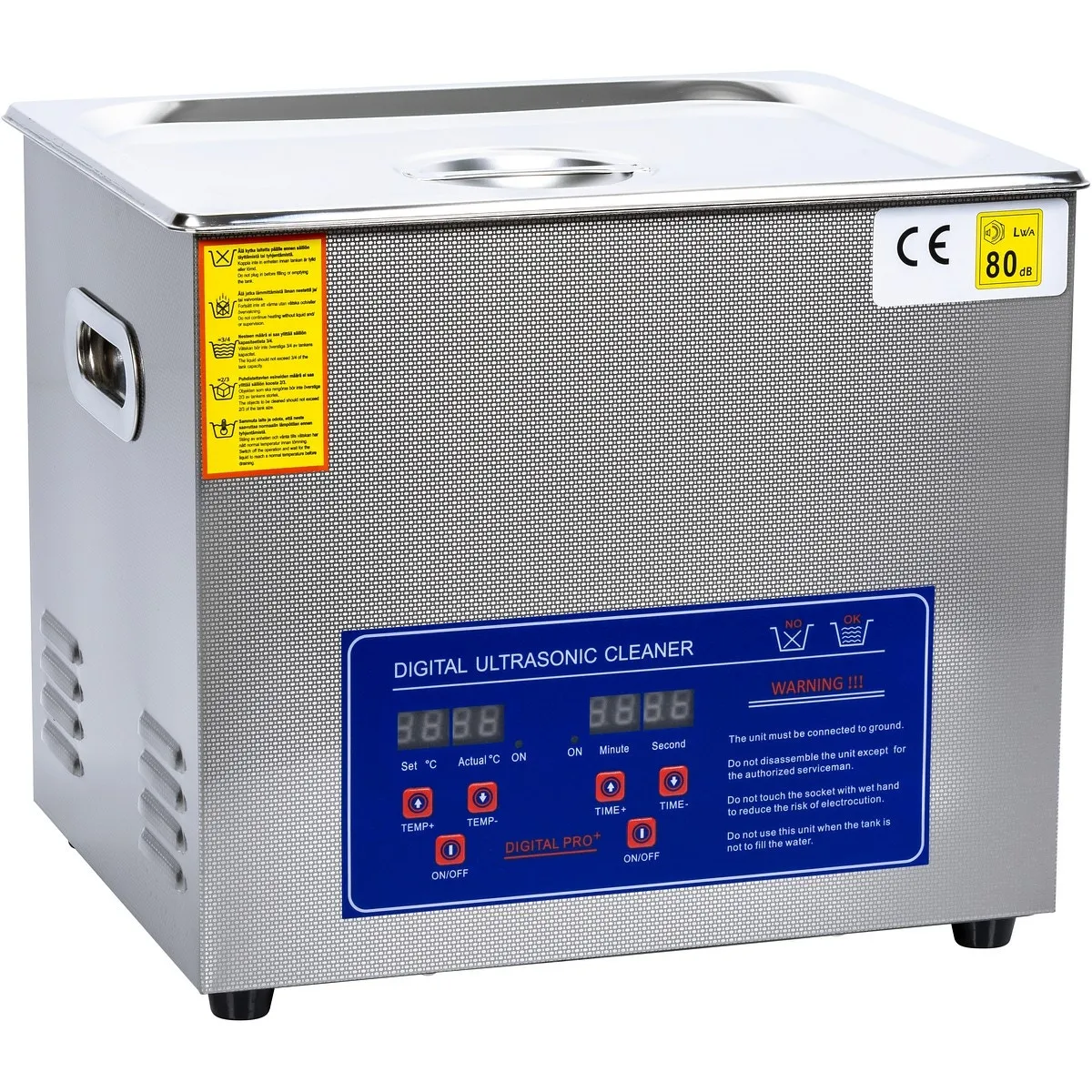 Ultraljudstvätt 10L Rostfri Stål