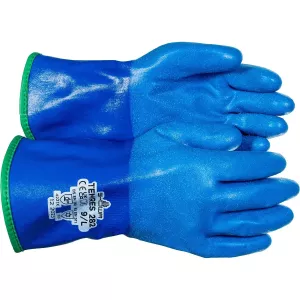 Arbetshandskar 10 Temres Pu Blå