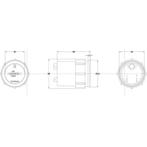 Timmätare 52Mm 12-24V