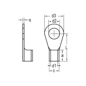 Kabelsko 10Mm2 M6 6St