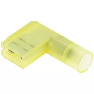 Flaggkabelsko 6,3Mm Gul 10 St