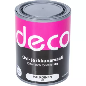 Deco Dörr- Och Fönsterfärg Vit 0,9L A-Bas
