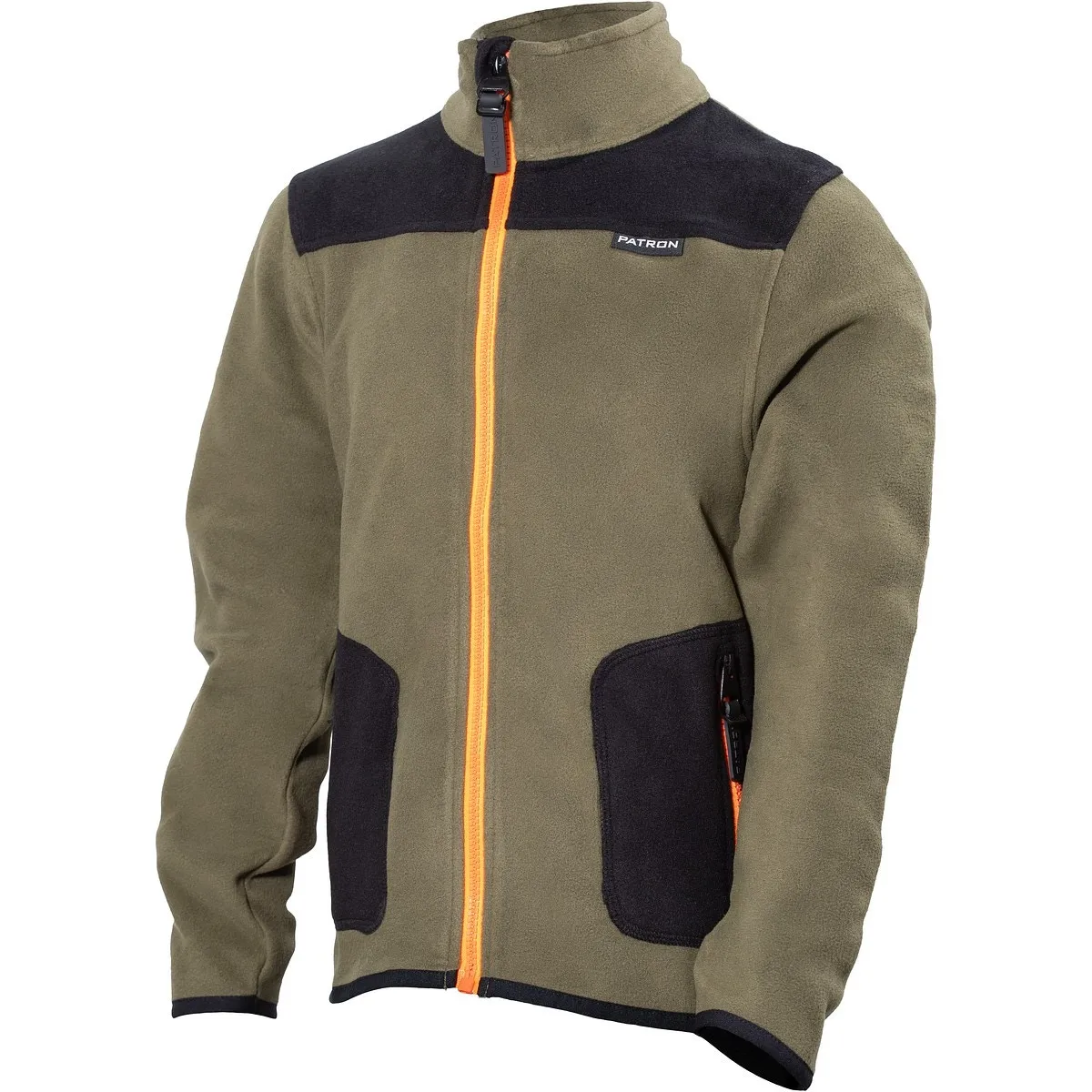 Barn Fleecejacka 120Cm Lynx Army/Svart