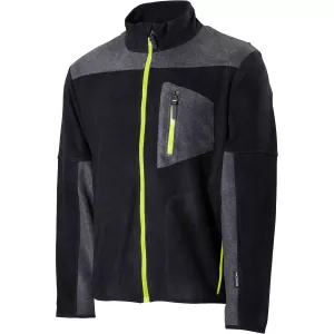 Microfleecejacka 2Xl Colby Svart/ Mel.Grå