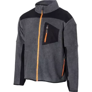 Microfleecejacka 4Xl Colby Mel. Grå/Svart