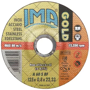 Kapskiva 125X0,8X22,2Mm Gold Inox