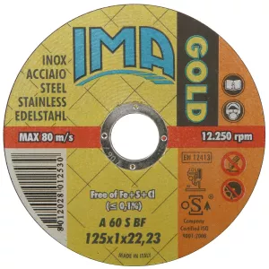 Kapskiva 125X1,0X22,2Mm Gold Inox