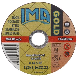 Kapskiva 125X1,6X22,2Mm Gold Inox