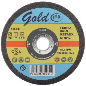 Kapskiva 150X2,0X22,2Mm Gold