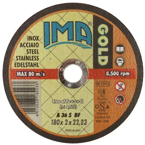 Kapskiva 180X2,0X22,2Mm Gold Inox