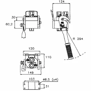 Multifaster Mobile 2X1/2 Bsp 70L 250Bar