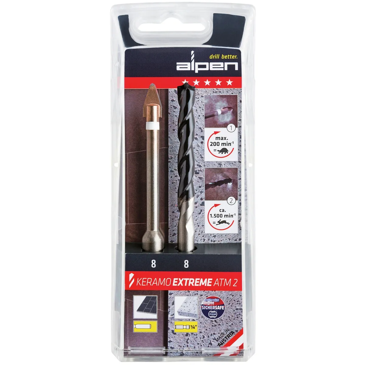 Kakelborrsats 6Mm Keramo Extreme Atm2