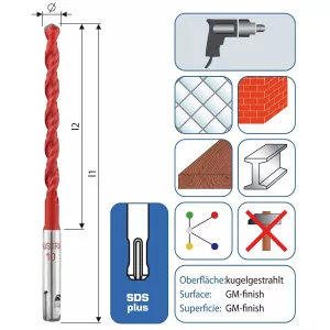 Borr 8X160Mm Profi Multicut Sds-Plus