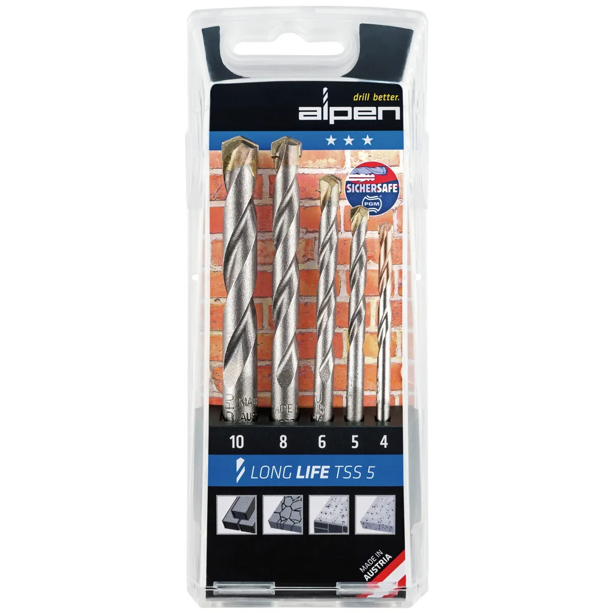 Betongborrsats 4-10Mm Long Life Tss 5