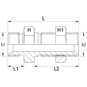 Skottgenomgång Bsp 3/8 Rak Utv