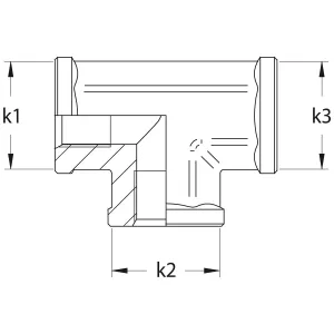 T-Adapter Bsp 3/4 Fast Inv.Gänga
