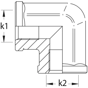 Vinkelkoppling Bsp 1/8 90 Fast Inv