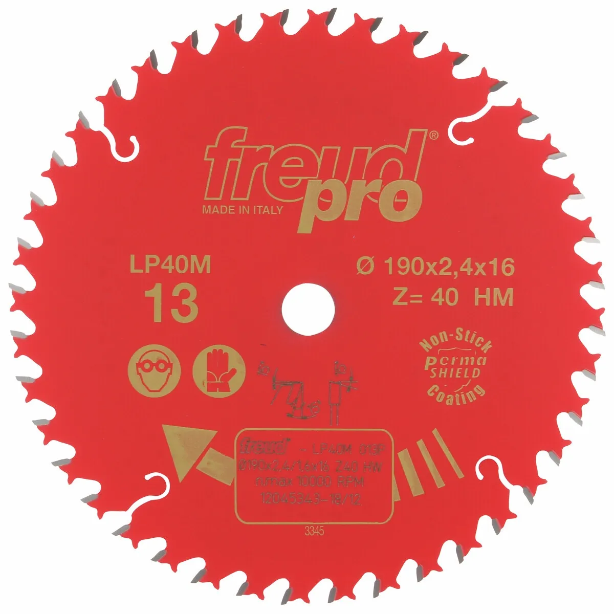 Sågklinga 190X2,4X16Mm Z40