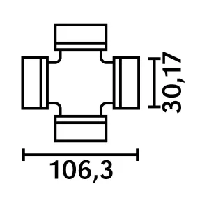 Knutkors 30,17X106,30Mm