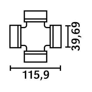 Knutkors 39,69X115,90Mm Fo 83100935