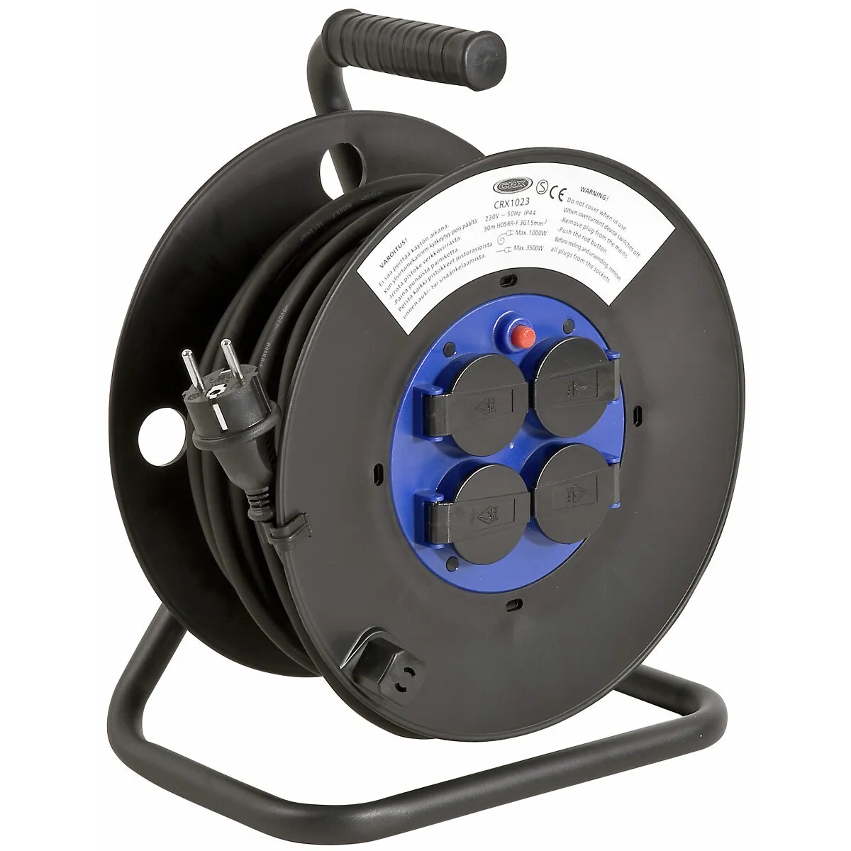 Kabelvinda 30M 4-Vägs 3X1,5Mm