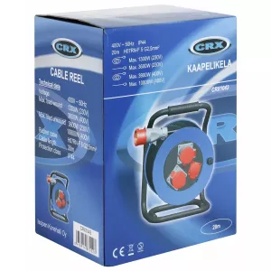 Kabelvinda 20M Gummi 1X230V / 2X400V/16A