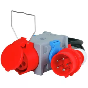 Övergångsadapter Cee 16A 1X400V / 2X230V