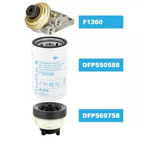 Glas Bränslefilter Donaldson Twist&Drain