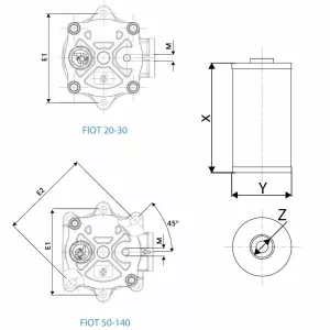 Hydraulfilter Enhet G 3/8 Tank Monterat Retur