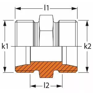 Skarvkoppling 42Mm Rak
