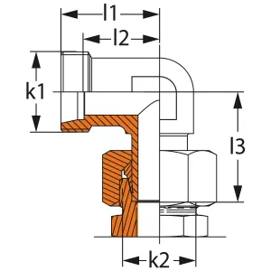 Ställbar Vinkelkoppling 16Mm