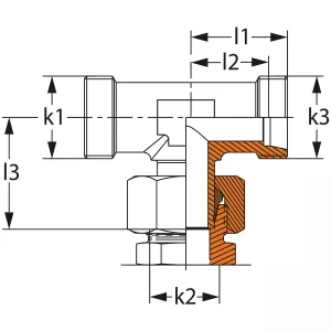 Ställbar T-Koppling 12Mm